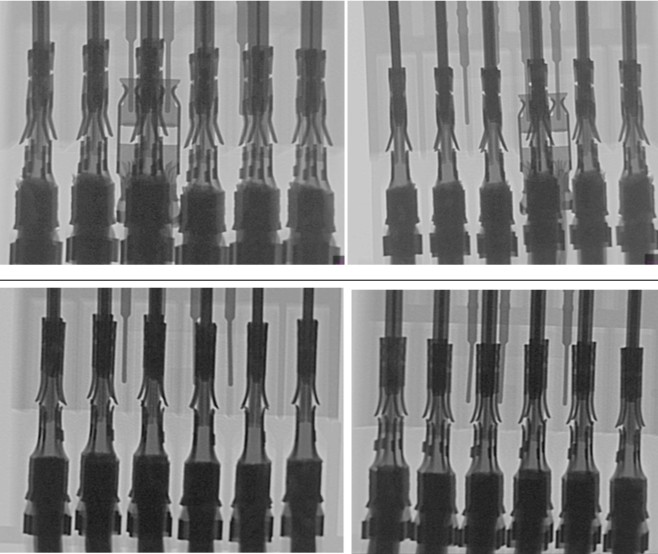 An X-ray of mated terminals