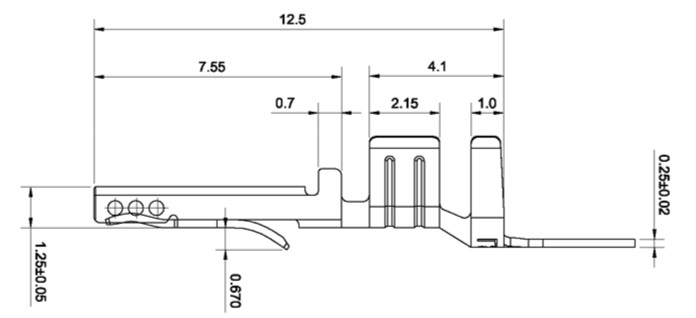 Three-dimple terminal