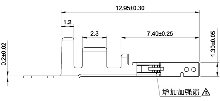 Two-dimple terminal